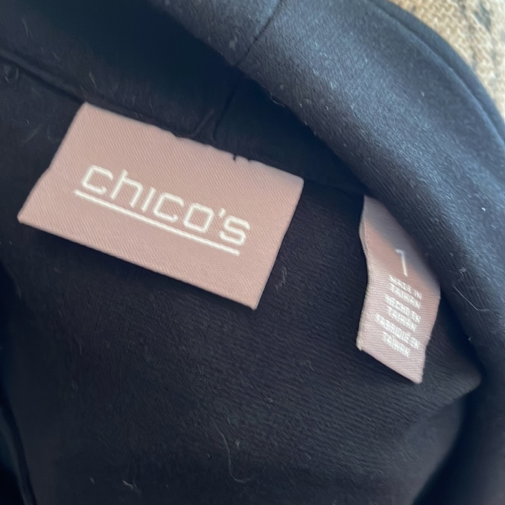 Chicos Black Open Face Euc Jacket - image 3